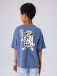 NKMBLEZE T-shirt oversize imprimé dos garçon — name it — Vintage Indigo — porté | Appart 17 Bruxelles