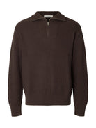 SLMDRY Pull col montant demi-zip — Delicioso — Selected