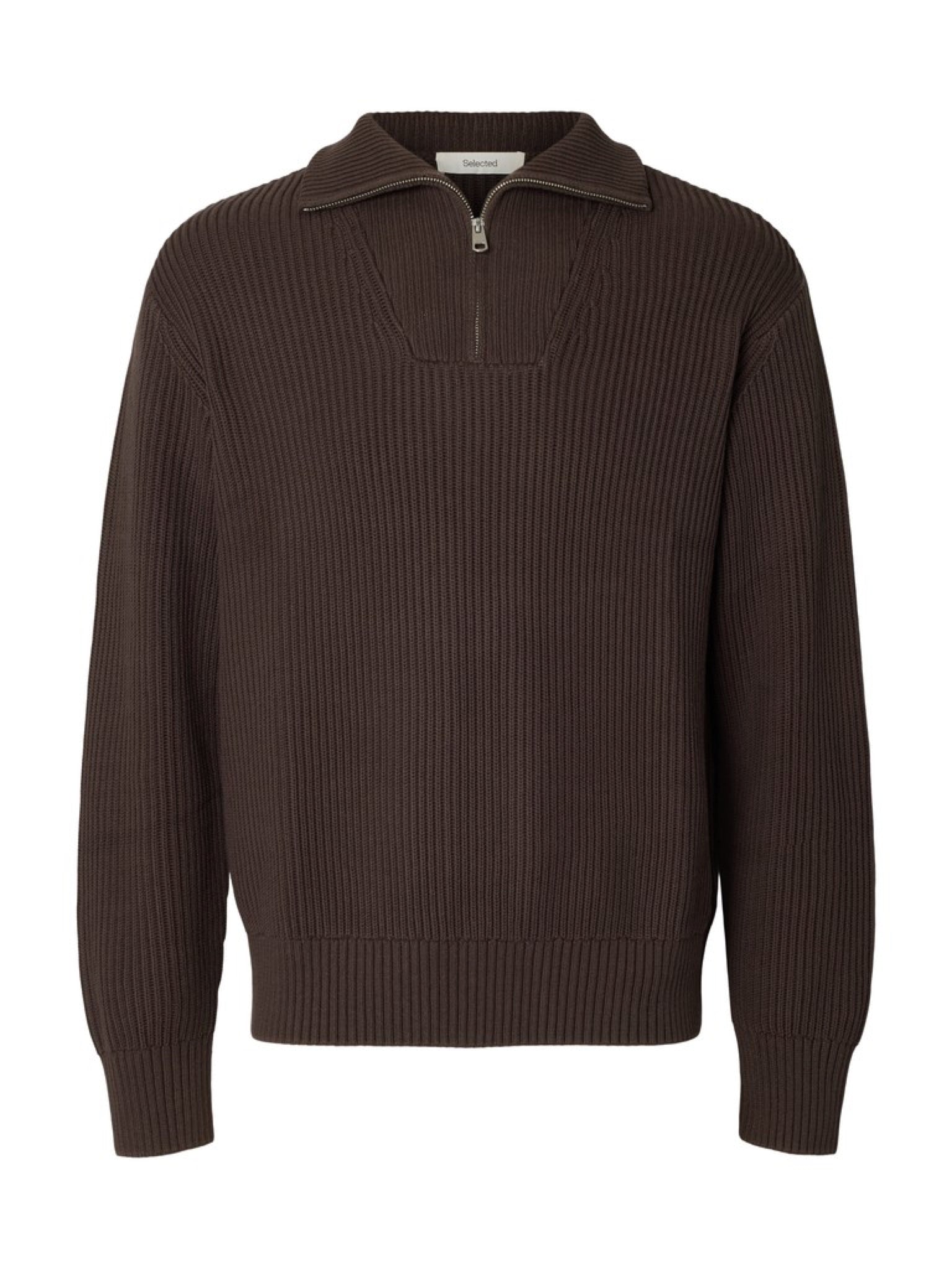 SLMDRY Pull col montant demi-zip — Delicioso — Selected