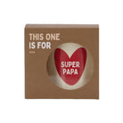 Mug céramique à message — Atelier Wagram — Super papa — autre vue 2 | Appart 17 Bruxelles