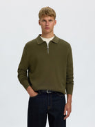 SLMTELLER Polo demi-zip en maille — Kalamata — vue 2