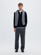 SLMTELLER Polo demi-zip en maille — Sky Captain — vue 5