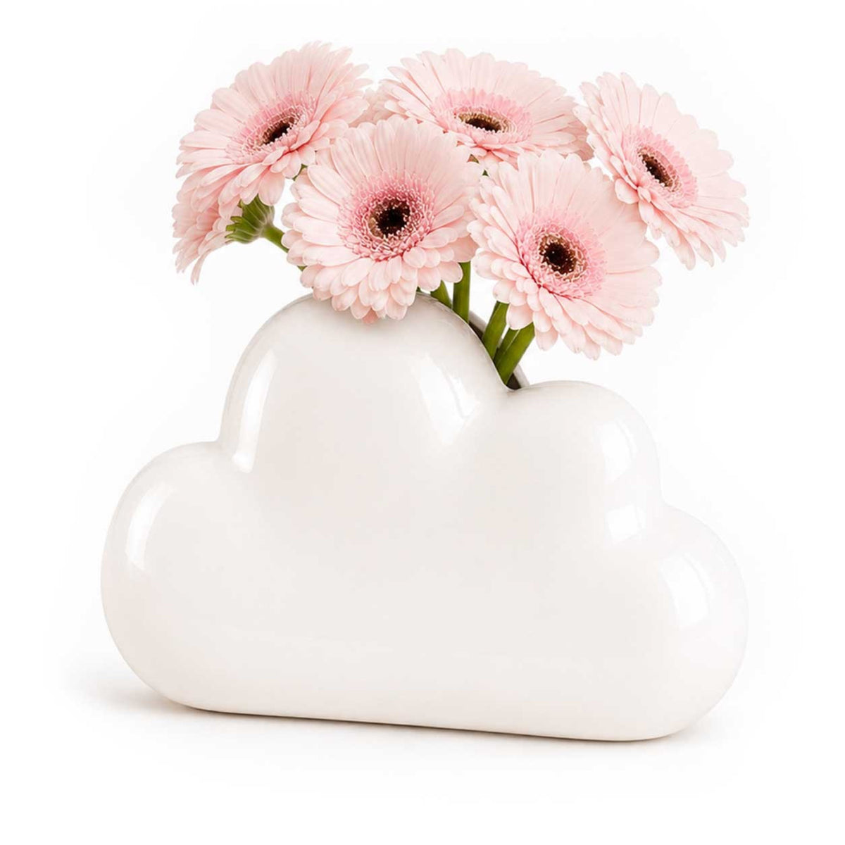 Vase Grand Nuage en céramique — Upside Stories — Blanc — mise en situation 2 | Appart 17 Bruxelles
