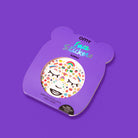 85 stickers visage fluo repositionnables, dès 3 ans — OMY — Kawaii — packshot | Appart 17 Bruxelles