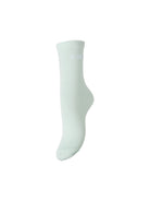 PCSEBBY Chaussettes longues pailletées à slogan — Pieces — Pastel Lilac TIMIDE — packshot | Appart 17 Bruxelles