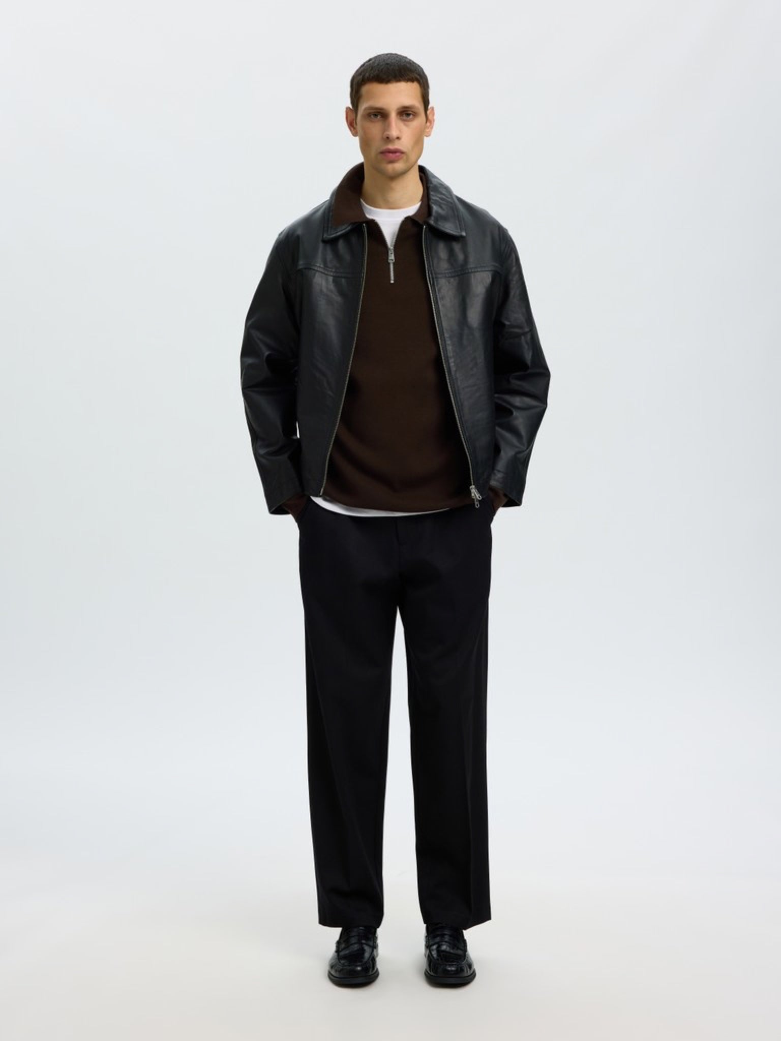 SLMTELLER Polo demi-zip en maille — Delicioso — vue 3