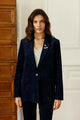 Veste de tailleur Viano en velours côtelé — Marine