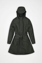 Rains Curve Long Jacket W3 — Rains — Green — packshot 2 | Appart 17 Bruxelles