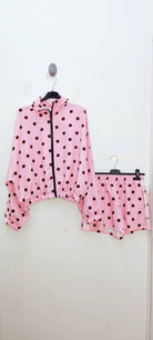 Ensemble veste et short à pois — Rose — BELLAVIE | Appart 17