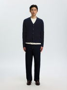 SLMCODY Cardigan col V en laine — Sky Captain — vue 3
