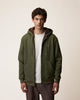 MEYGAL Sweat zippé à capuche doublé sherpa — FAGUO — Kaki — porté | Appart 17 Bruxelles