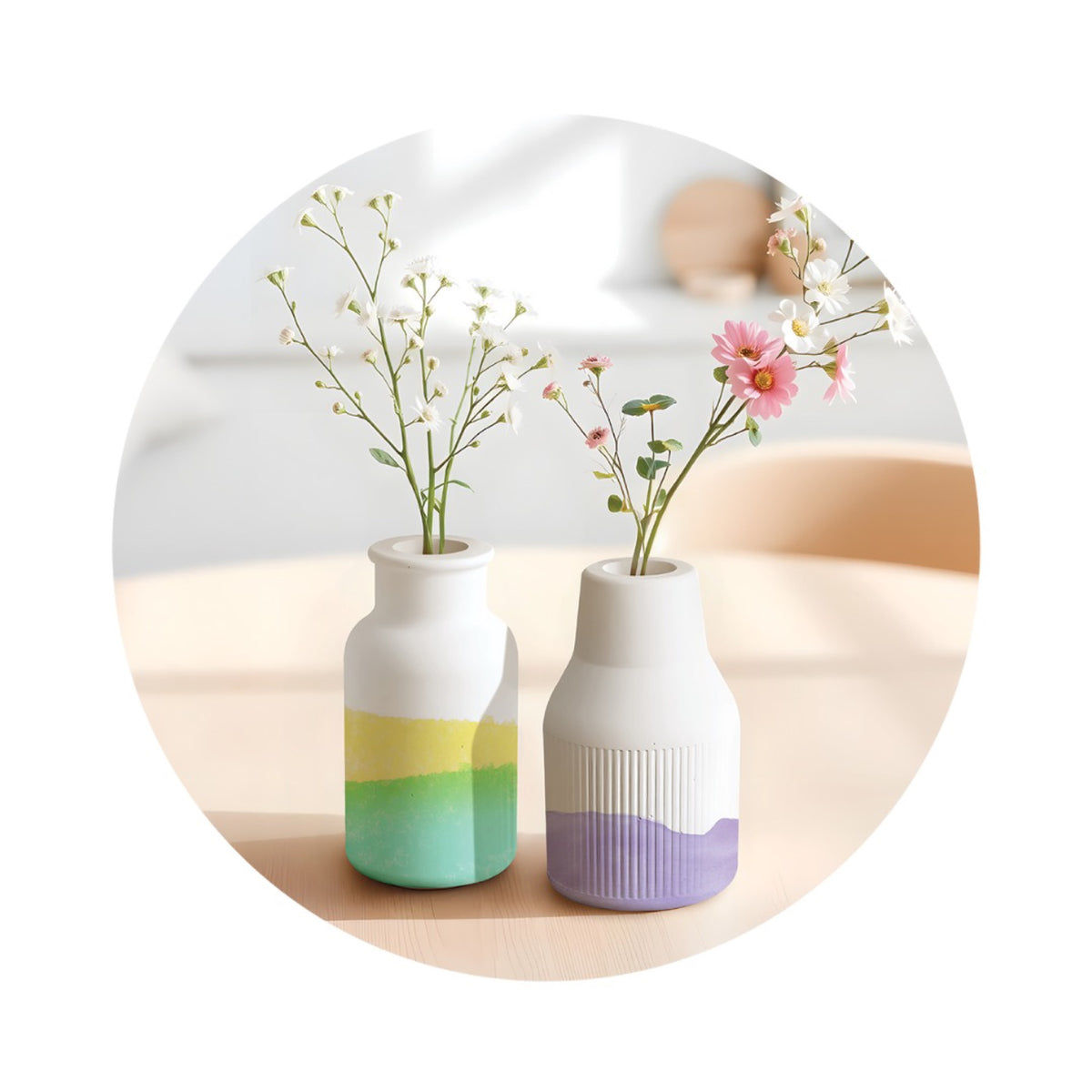 Atelier de création 2 vases — mako moulages — 2 vases — autre vue 4 | Appart 17 Bruxelles