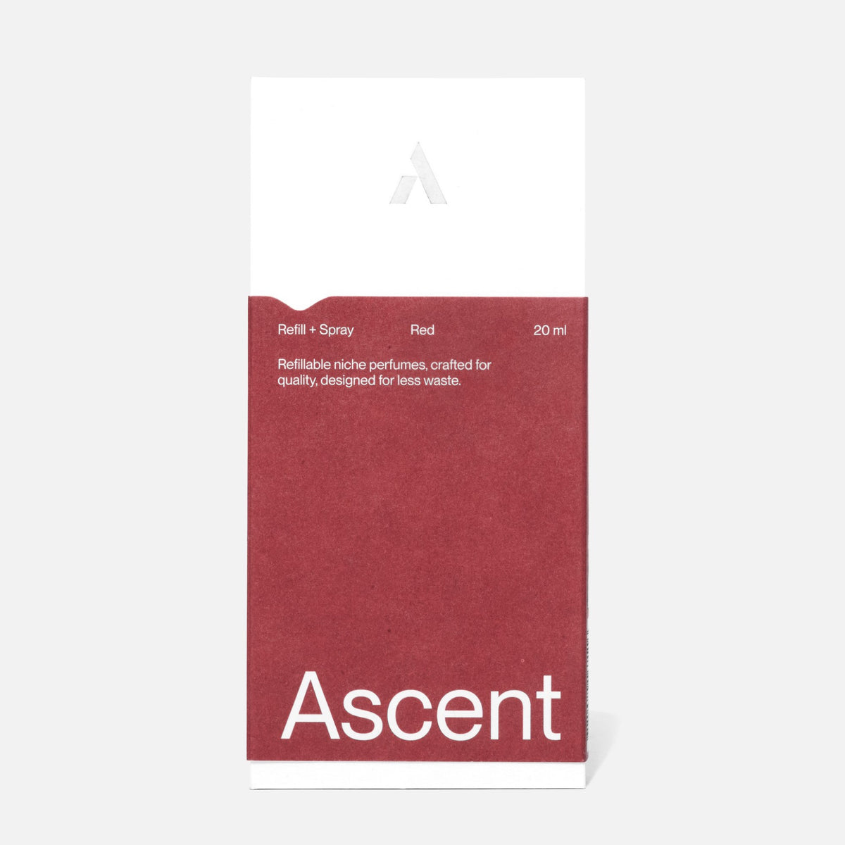 Ascent Refill Extrait de parfum rechargeable 20 ml — Ascent — Red — packshot, coffret 4 | Appart 17 Bruxelles