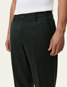 Pantalon de costume en laine — Rosin Green — vue 5