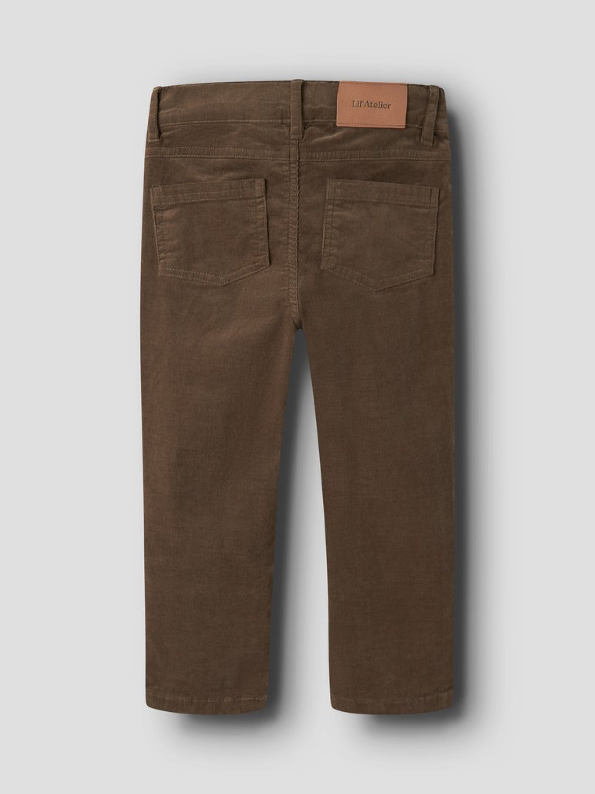 NMMRYANSOMBA Pantalon en velours côtelé garçon — Lil' Atelier — Teak — autre vue 2 | Appart 17 Bruxelles