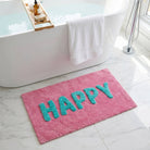 Tapis de bain « Happy » coloré — Fuchsia — vue 3, Fuchsia | Appart 17