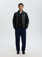 SLMNEALY Cardigan workwear en laine — Noir — vue 6
