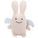 Doudou Ange Lapin avec hochet 20 cm — Trousselier — Rose poudré — packshot de face | Appart 17 Bruxelles