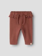 NBFTHORO Pantalon à volant bébé fille — Lil' Atelier — Mahogany — autre vue 3 | Appart 17 Bruxelles