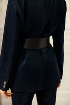 Ceinture Alaia en cuir à boucle dorée — Marron — vue 2