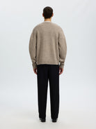 SLMCODY Cardigan col V en laine — Oatmeal Neps — vue 2