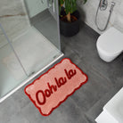 Tapis de bain « Ooh La La » festonné — Rose & rouge — vue 9, Rose & rouge | Appart 17