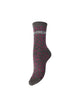 PCSEBBY Chaussettes pailletées léopard à slogan — Pieces — Asphalt — packshot | Appart 17 Bruxelles