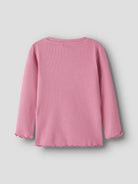 NMFVIVEMMAS T-shirt côtelé brodé de Noël fille — name it — Wild Rose Candy Cane — autre vue 2 | Appart 17 Bruxelles