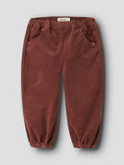 NMFONELLAS Pantalon ample en velours côtelé fille — Lil' Atelier — Mahogany — autre vue 3 | Appart 17 Bruxelles