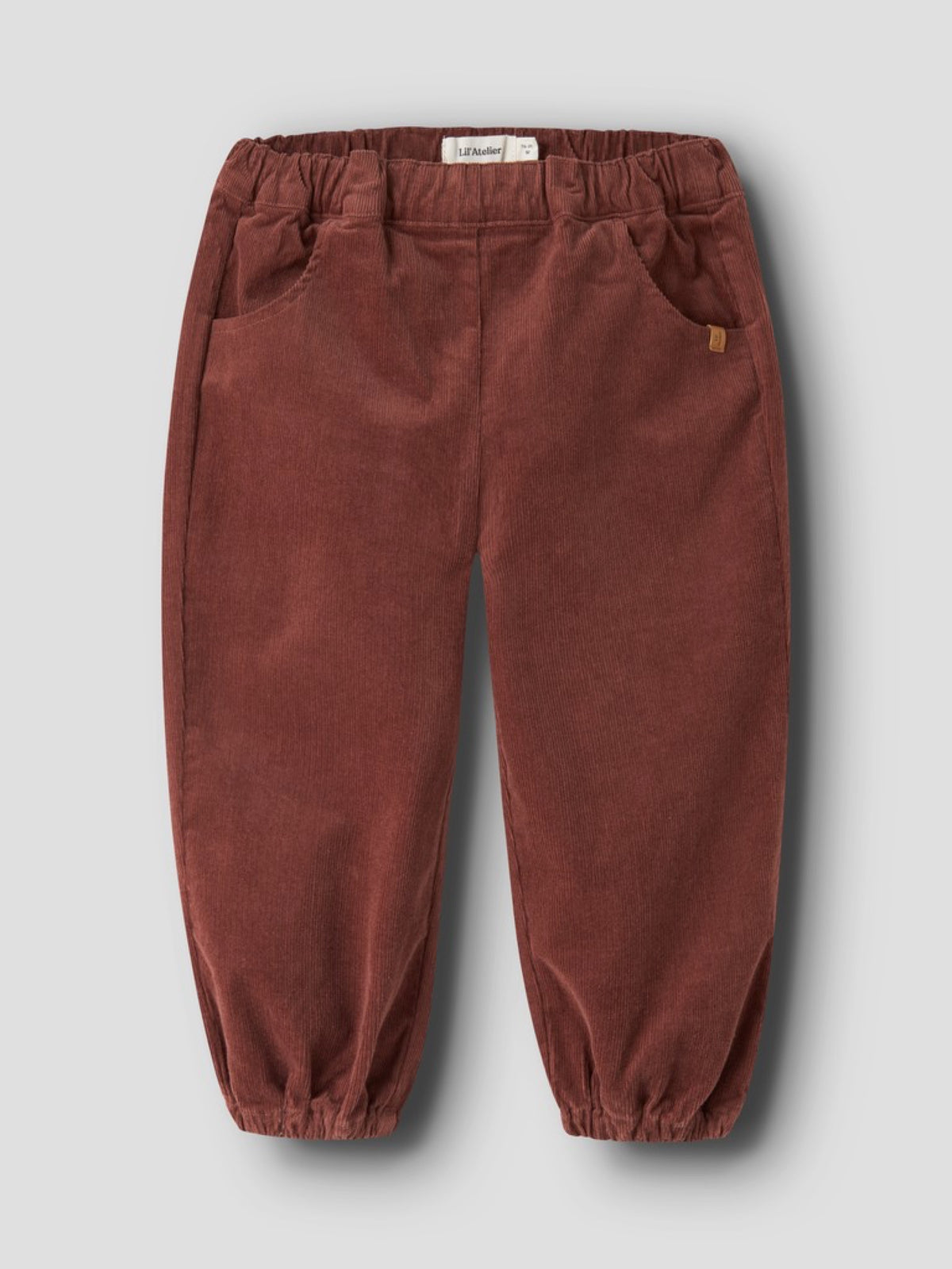 NMFONELLAS Pantalon ample en velours côtelé fille — Lil' Atelier — Mahogany — autre vue 3 | Appart 17 Bruxelles