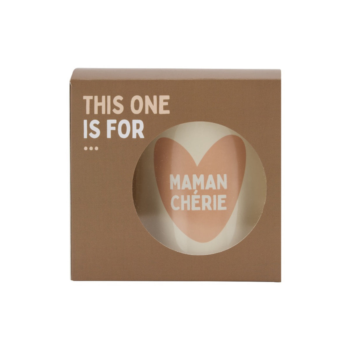 Mug céramique à message — Atelier Wagram — Maman chérie — autre vue 2 | Appart 17 Bruxelles