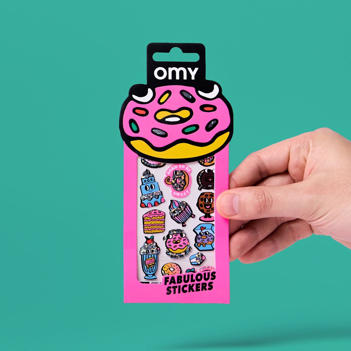 Fabulous Stickers Iconic, environ 20 stickers vinyle — OMY — Donuts — packshot | Appart 17 Bruxelles