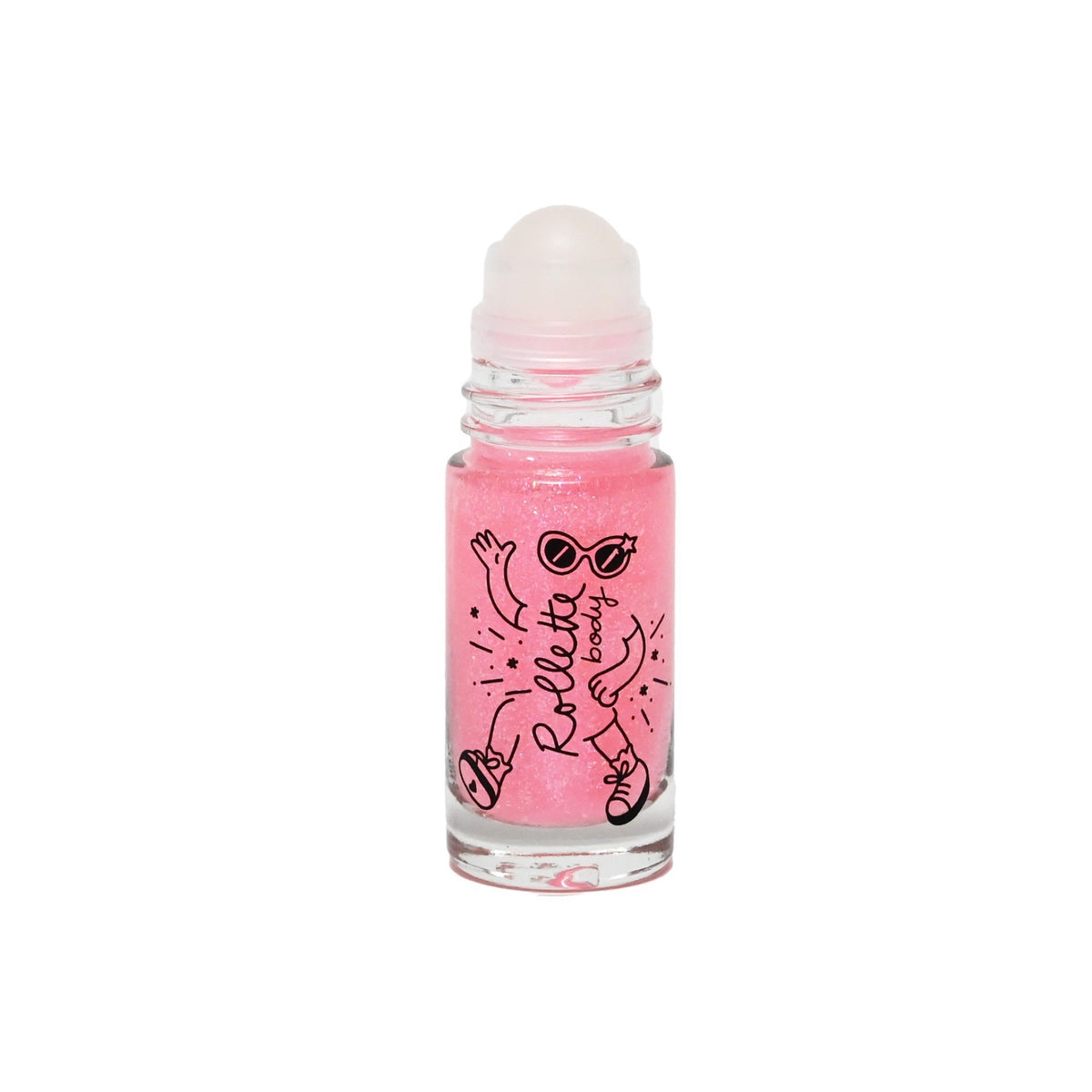 Body Rollette, gel pailleté pour le corps 20 ml — Nailmatic — Framboise — packshot | Appart 17 Bruxelles