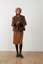 LOULIANA Veste en laine — Chocolat