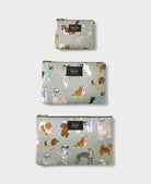 Petite pochette zippée en polyester recyclé — Wouf — Puppy — les formats de la collection 3 | Appart 17 Bruxelles