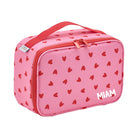 Lunch bag isotherme enfant — Atelier Wagram — Cœurs rouges fond rose « Amour » — autre vue 5 | Appart 17 Bruxelles