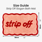 Tapis de bain « Strip Off » festonné — Crème & vert — vue 8, Crème & vert | Appart 17