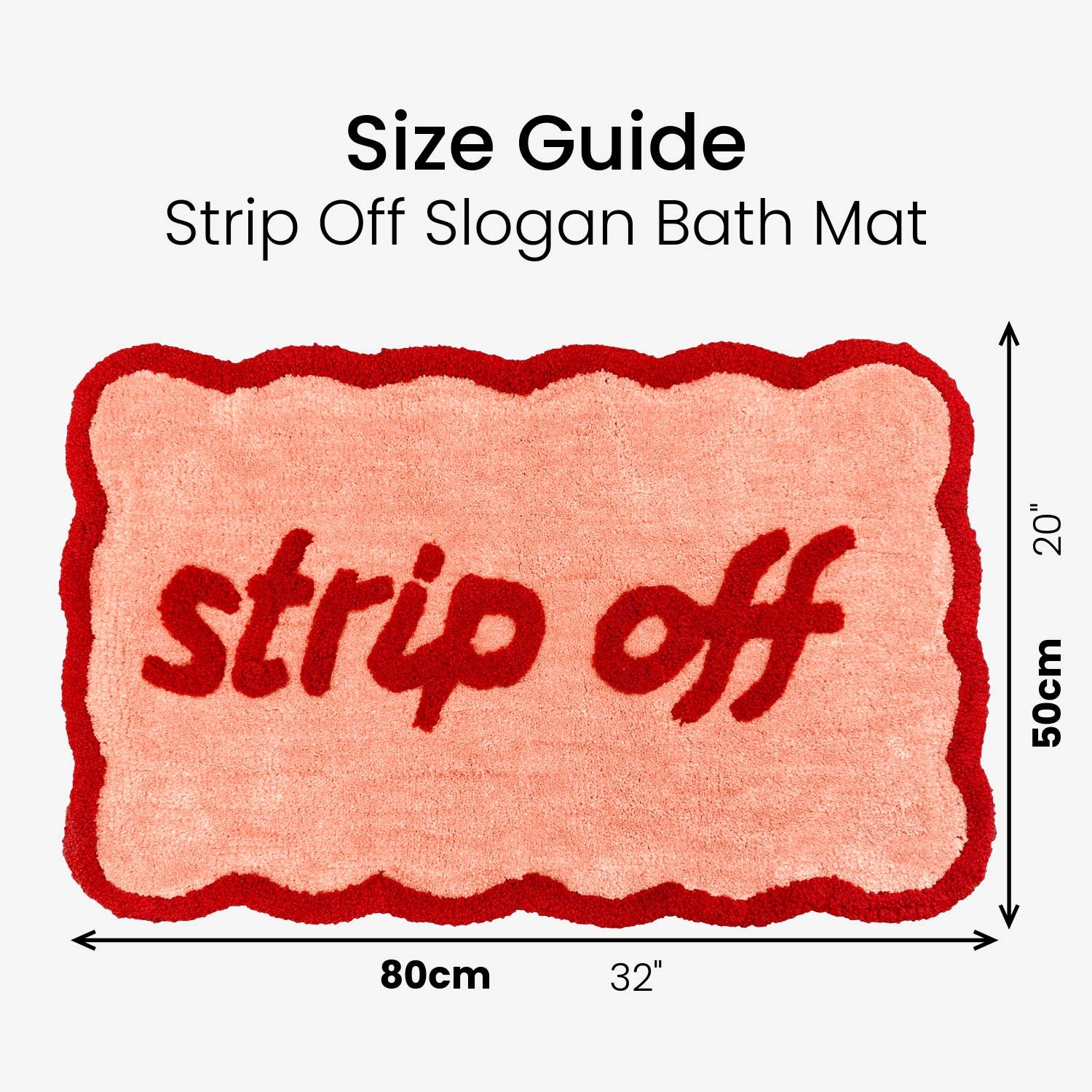 Tapis de bain « Strip Off » festonné — Crème & vert — vue 8, Crème & vert | Appart 17
