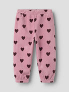 NMFOLAJAS Pantalon polaire à cœurs fille — name it — Mauve Shadows — autre vue 4 | Appart 17 Bruxelles