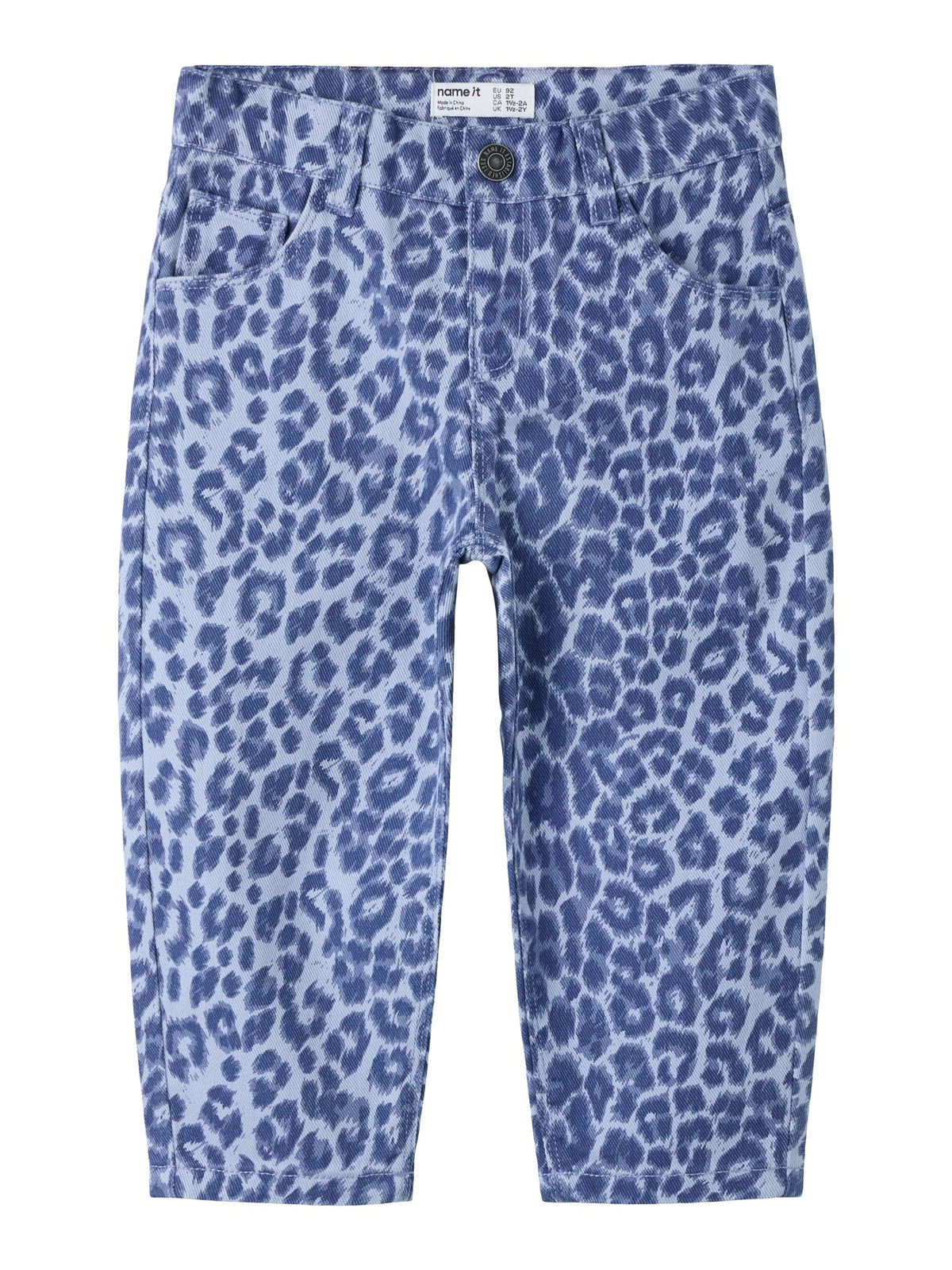 NMFBELLA Pantalon mom en sergé imprimé léopard — name it — Purple Impression Leo — packshot 3 | Appart 17 Bruxelles