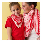 Foulard 100 cm × Cha Cha Pop — Atelier Wagram — Amour fou rose et rouge — autre vue 3 | Appart 17 Bruxelles