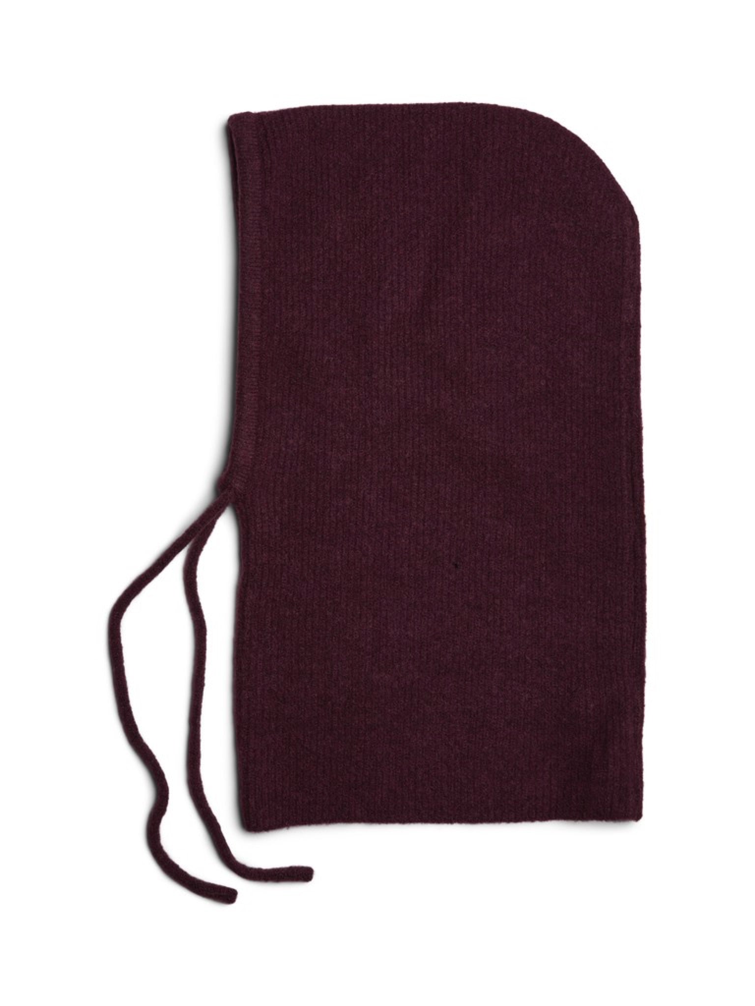 PCSOLINA Cagoule en maille côtelée à liens — Pieces — Winetasting — packshot | Appart 17 Bruxelles