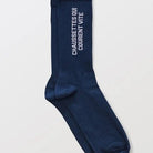 Chaussettes « Qui courent vite » — Félicie Aussi — Bleu de Prusse — photo produit | Appart 17 Bruxelles