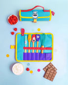 Trousse de cuisine et ses 5 ustensiles enfant — Chefclub Kids — Trousse & ustensiles — packshot | Appart 17 Bruxelles