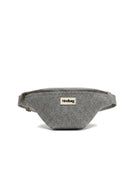 Hindbag Olivia Sac banane d'hiver, tartan ou effet laine — Hindbag — Effet laine granite — packshot 2 | Appart 17 Bruxelles