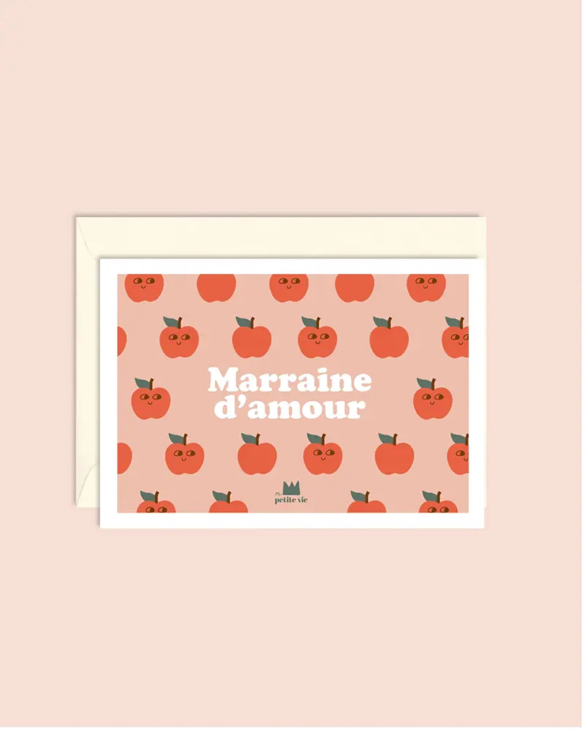 Carte famille illustrée tonton, marraine, papi, mamie — Ma Petite Vie — Marraine d'amour — packshot | Appart 17 Bruxelles