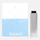 Ascent Starter Pack Étui rechargeable en aluminium + extrait de parfum 20 ml — Ascent — Blue — packshot, coffret et étui argent 5 | Appart 17 Bruxelles