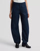 BALLOON Jean coupe ballon taille mi-haute en denim et lyocell — Lee — Hickory Rinse — porté | Appart 17 Bruxelles