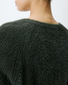 Aleron Cardigan en maille duveteuse — Kaki — vue 8