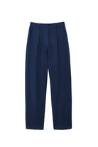 Pantalon carotte Parot à plis marqués — Marine — vue 6